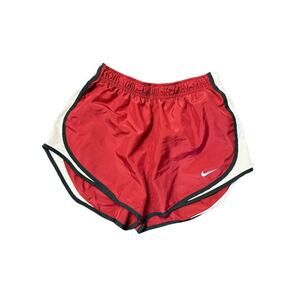 Nike Girls' Dry fit tempo Running Shorts red burgundy sz medium